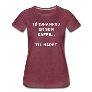 Tørshampoo T-Shirt - bordeaux meleret